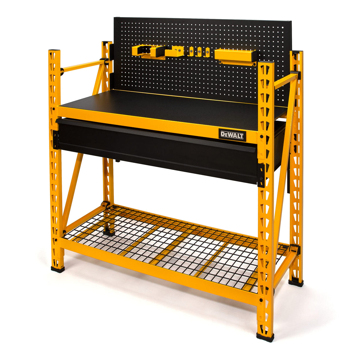 DEWALT 2-Shelf Industrial 4- Carbon Steel Foot Storage Rack Work Station Kit (DXST3000WB) DEWALT