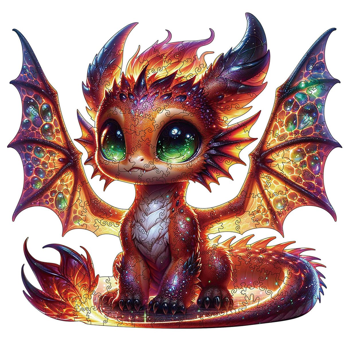 Wooden Puzzles for Adults, Dragon Wood Puzzles 200 Pieces, Irregular Animal Shaped Unique Wooden Jigsaw Puzzles, Creative Ghristmas Gift for Teenagers and Adults WHJSG