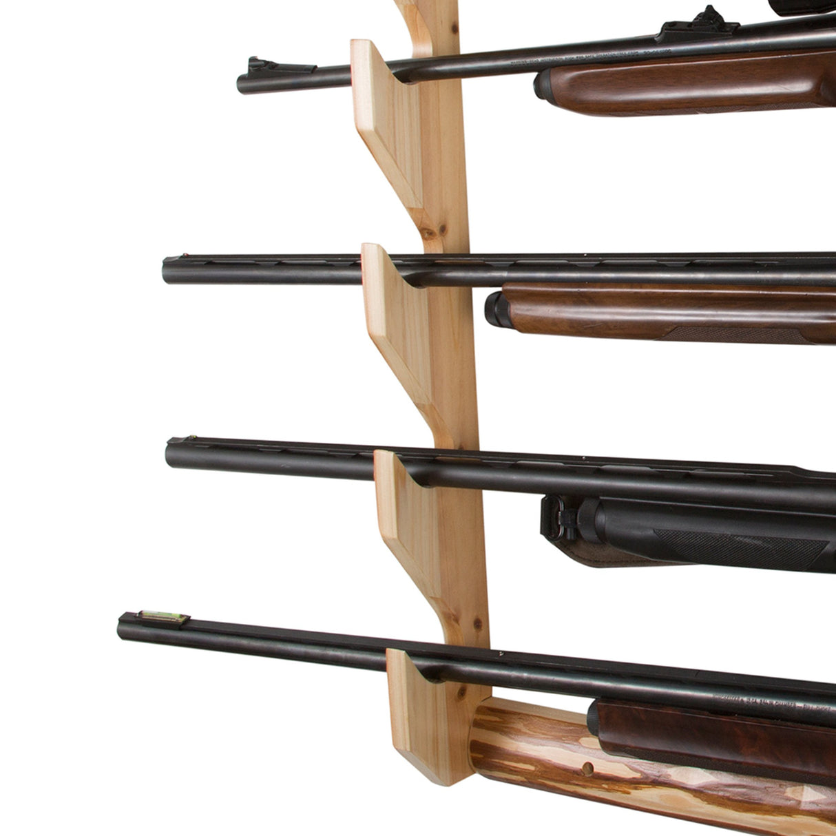 Rush Creek Creations unisex adult Rustic Pine Indoor 5 Rifle Shotgun Wall Storage Display Rack, -1, Gun Rack US Rush Creek Creations