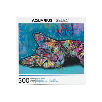 AQUARIUS Dean Russo Cat Puzzle (500 Piece Jigsaw Puzzle) - Glare Free - Precision Fit - Officially Licensed Dean Russo Merchandise & Collectibles - 16 X 20 Inches