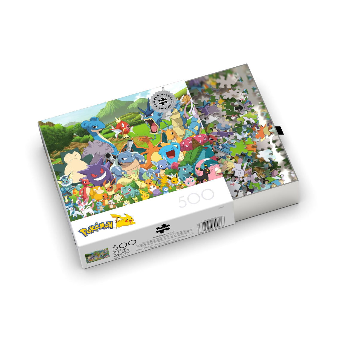Buffalo Games - Pokemon - Favorites Group - 500 Piece Jigsaw Puzzle for Adults -Challenging Puzzle Perfect for Game Nights - Finished Size is 21.25 x 15.00 Buffalo Games