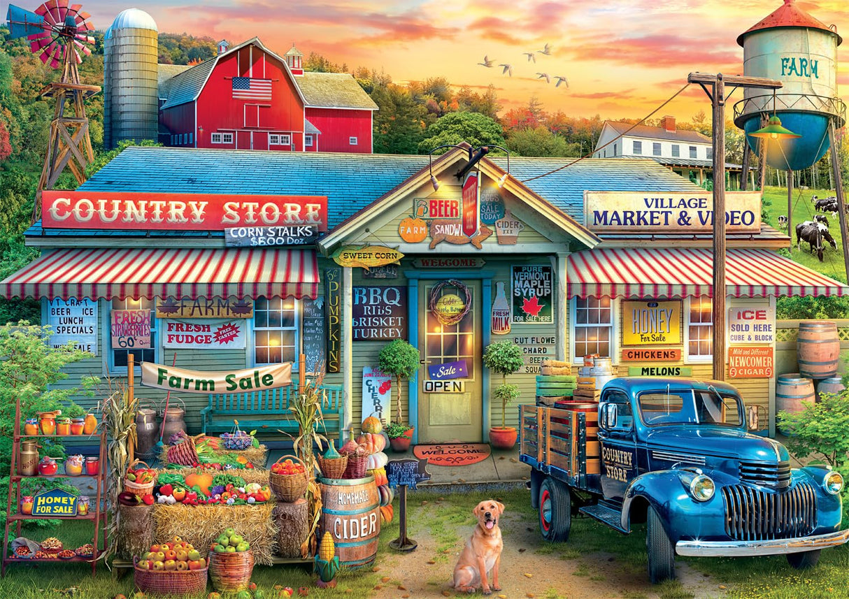 Buffalo Games - Eduard - Farm Sale - 500 Piece Jigsaw Puzzle for Adults -Challenging Puzzle Perfect for Game Nights - Finished Size is 21.25 x 15.00 Buffalo Games