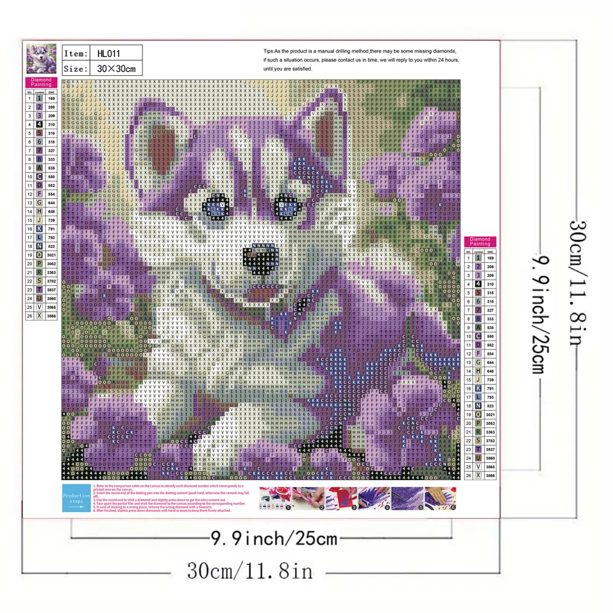 GEMFAMILY 5D Diamond Painting Kits,Animal Dog Diamond Art Kits for Adults with Diamond Dots Kits for Home Decor GEMFAMILY