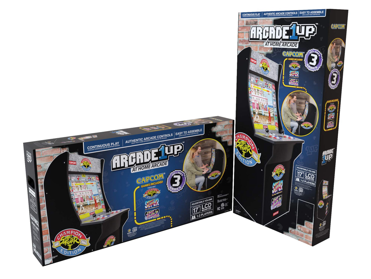 ARCADE1UP Street Fighter - Classic 3-in-1 Home Arcade, 4Ft ARCADE1UP