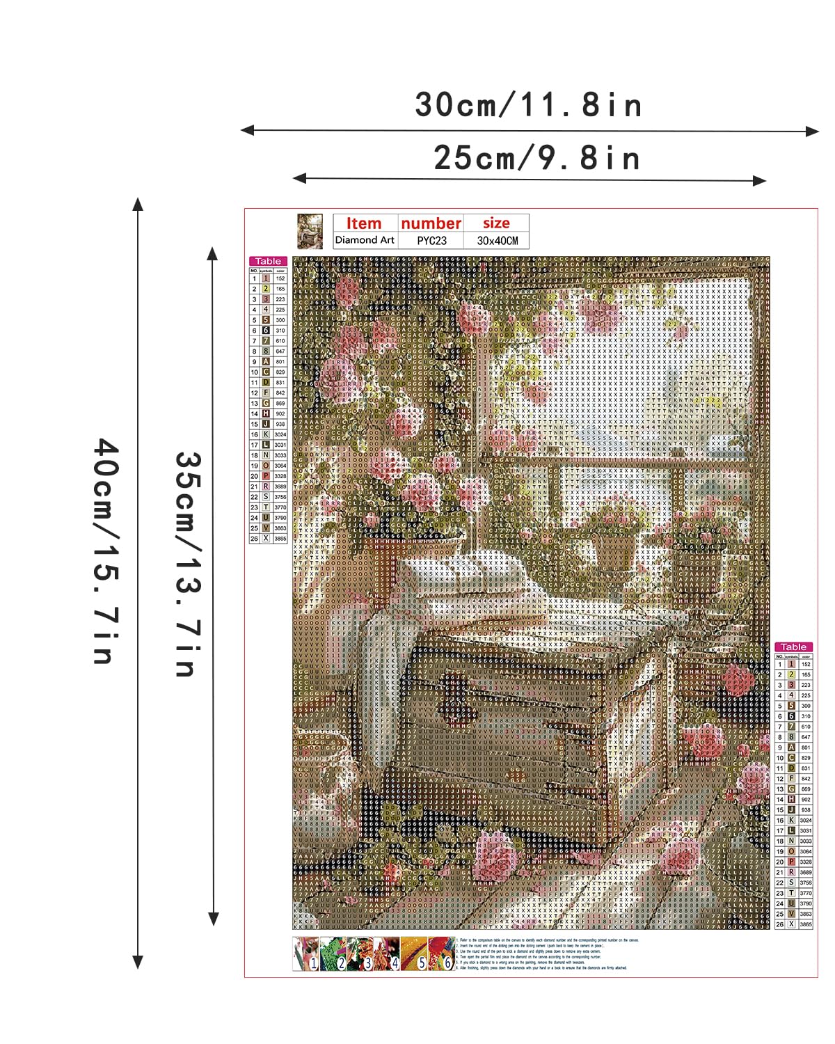 Rose Diamond Art Kits for Adults, Flowers Easy Crafts 5D Diamond Painting Dot Kit for Adult Beginners, Plant Flower DIY Round Dots Full Drill Diamonds Paintings Arts for Home Wall Decor Gifts 12X16 In Luckyrichrui