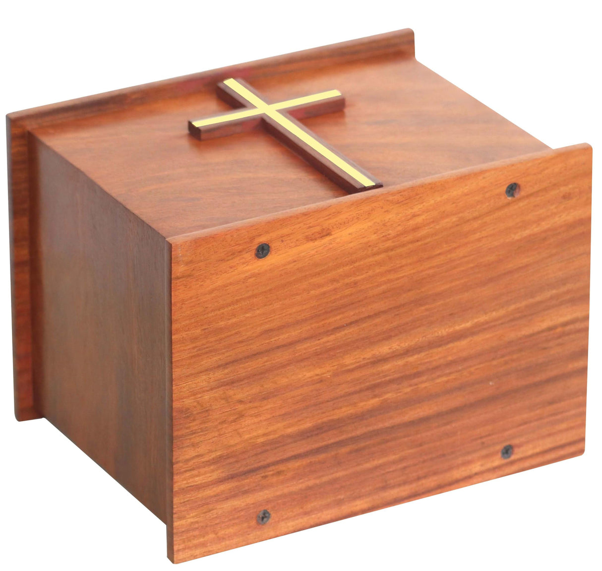 Wooden Photo Frame urn with Brass Cross | Wood Cremation urn for Male and Female | Rosewood Urn | Funeral Urns | Handmade Urn Box for Man and Woman | Funeral Urns | Burial Urns Solid Wood Handicrafts