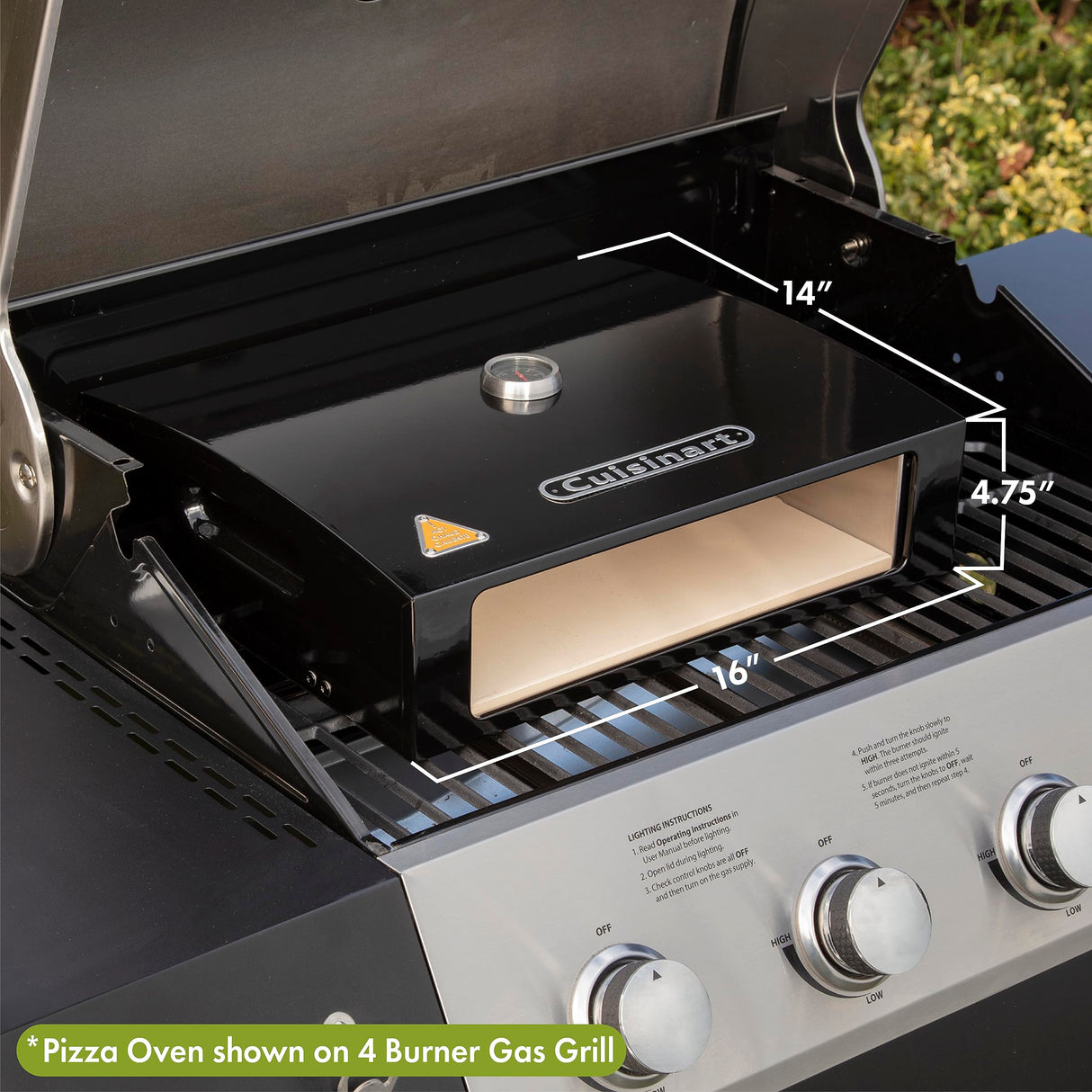 Cuisinart CPO-700 Grill Top Pizza Oven Kit Cuisinart