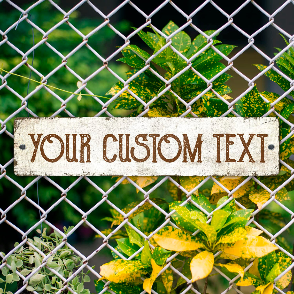 Rustic Custom Sign, Personalized Metal Signs, Cristmas Gift for Him Men Dad, Man Cave, Indoor and Outdoor Use, 4x18 Inches, ACM, Fade Resistant, Sigo Signs