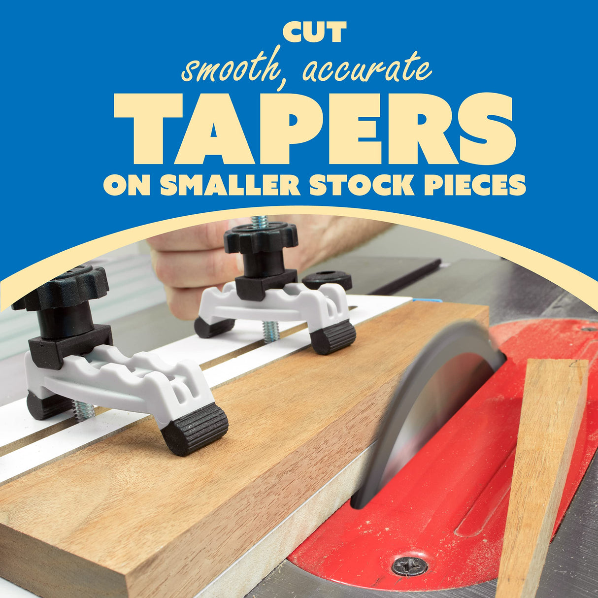 Peachtree Woodworking Supply Taper Jig Mini for Smaller Precision Cuts on Table Saws Peachtree Woodworking Supply