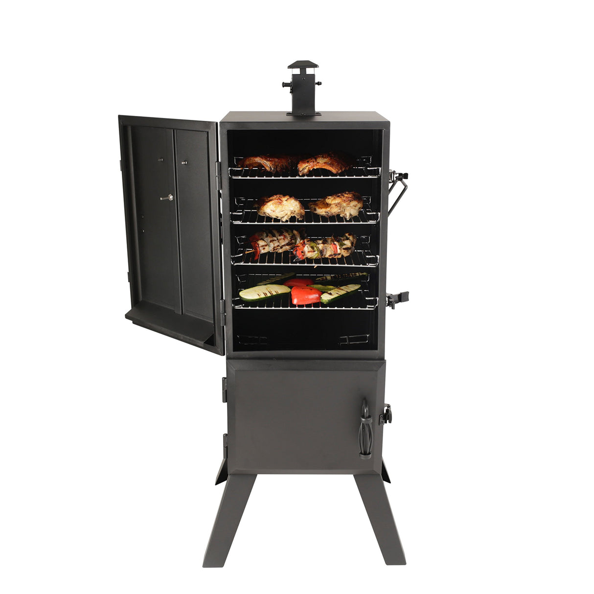 Dyna-Glo DGX780BDC-D 36" Vertical Charcoal Smoker Black Dyna-Glo