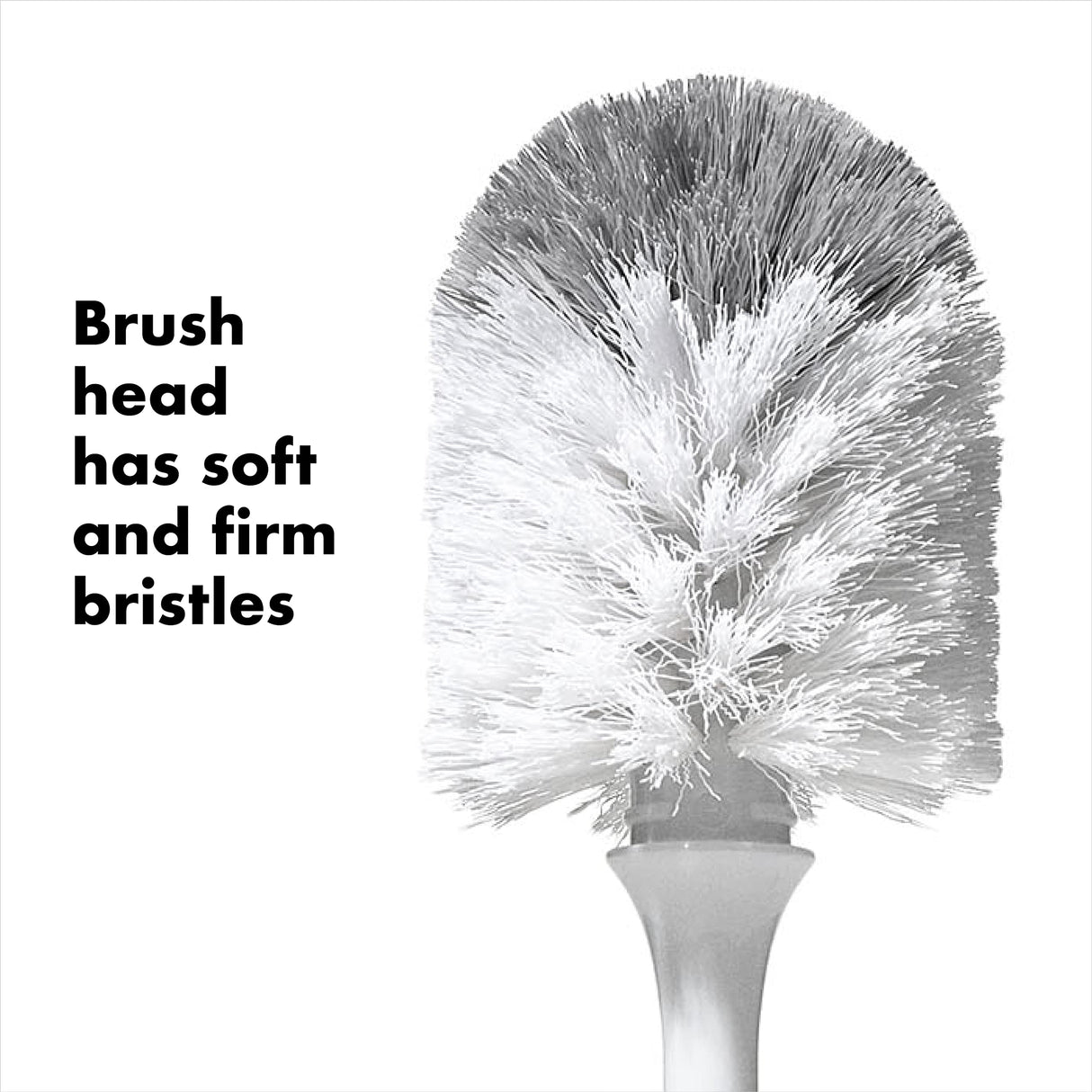 OXO Tot Bottle Brush with Nipple Cleaner, Gray, 1 Count (Pack of 1) OXO