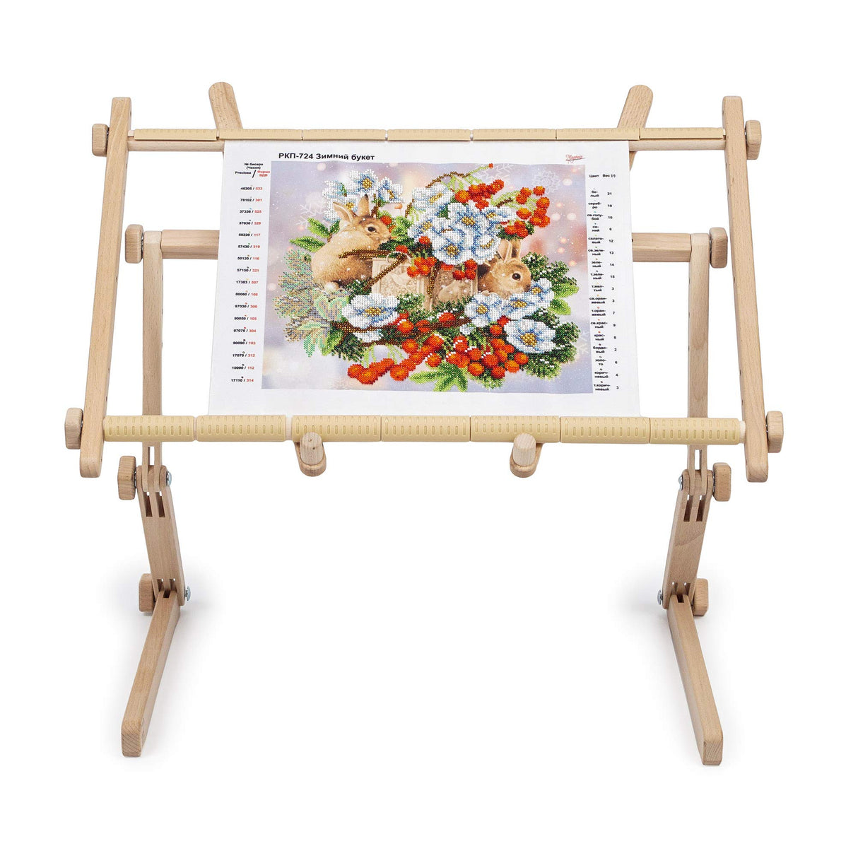 Needlework Table and Lap Hands-Free Stand Scroll Frame or Hoop Holder Made of Organic Beech Wood Tapestry Cross Stitch Embroidery Frame Holder AllAboutEmbroideryUA