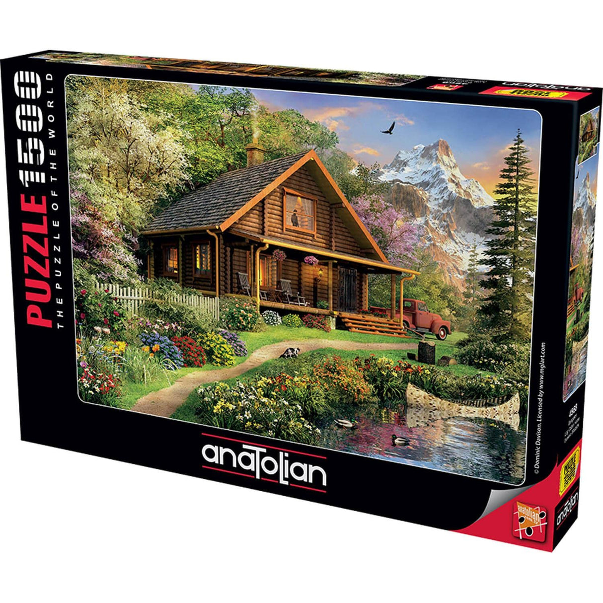 Anatolian Puzzle - Log Cabin Home, 1500 Piece Jigsaw Puzzle, #4568 Anatolian