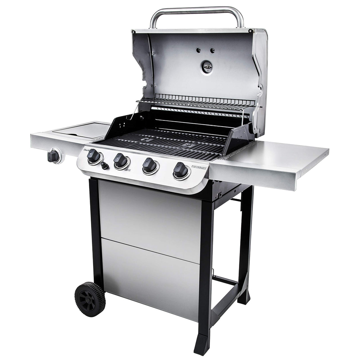 Char-Broil Performance Series Convective 4-Burner with Side Burner Cart Propane Gas Stainless Steel Grill - 463377319 Char-Broil