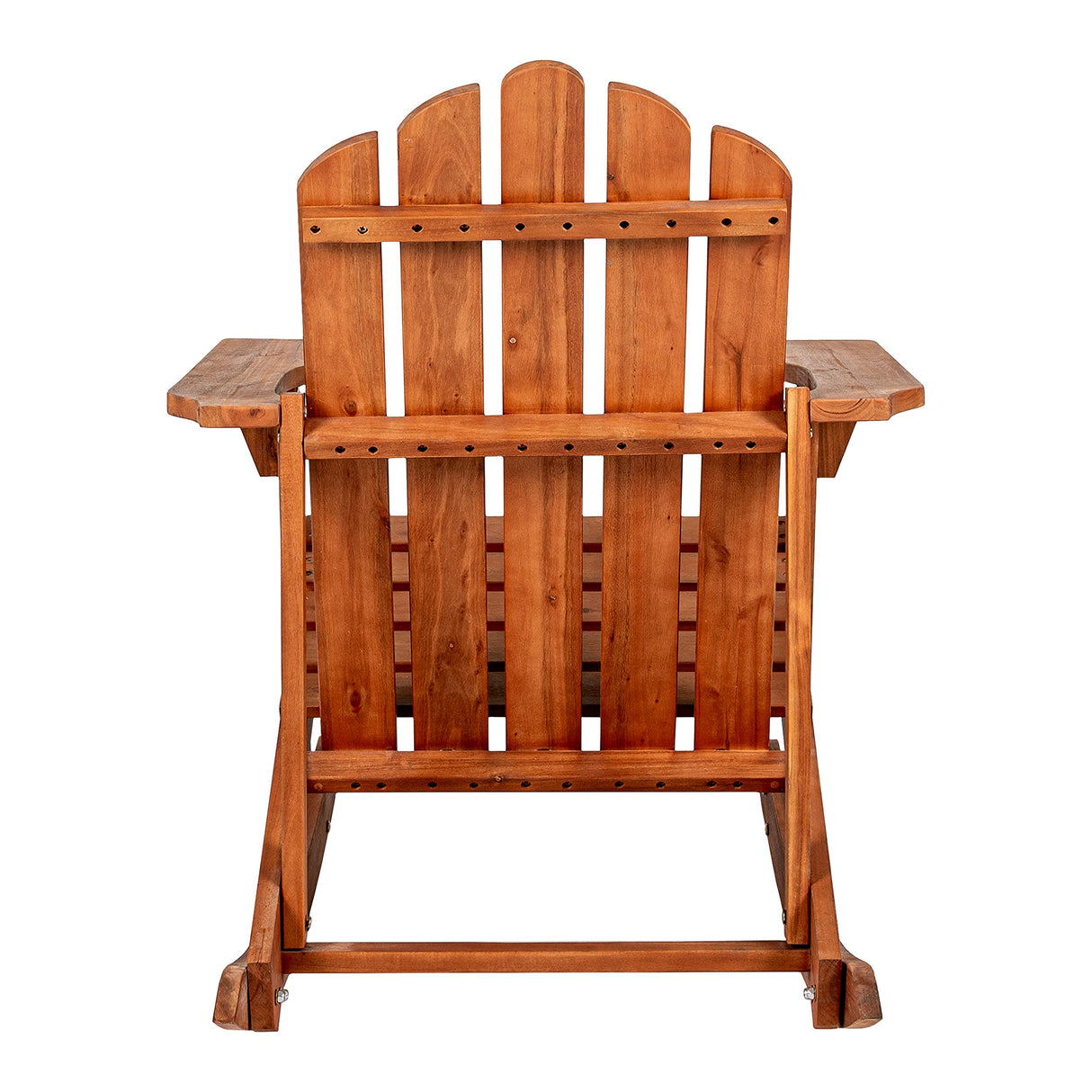 JONATHAN Y PAT1000A Kiawah Outdoor Patio Classic Acacia Wood Adirondack Rocking Chair for Garden, Lawn, Backyard, Pool, Deck, Beach, Firepit, Light Brown JONATHAN Y