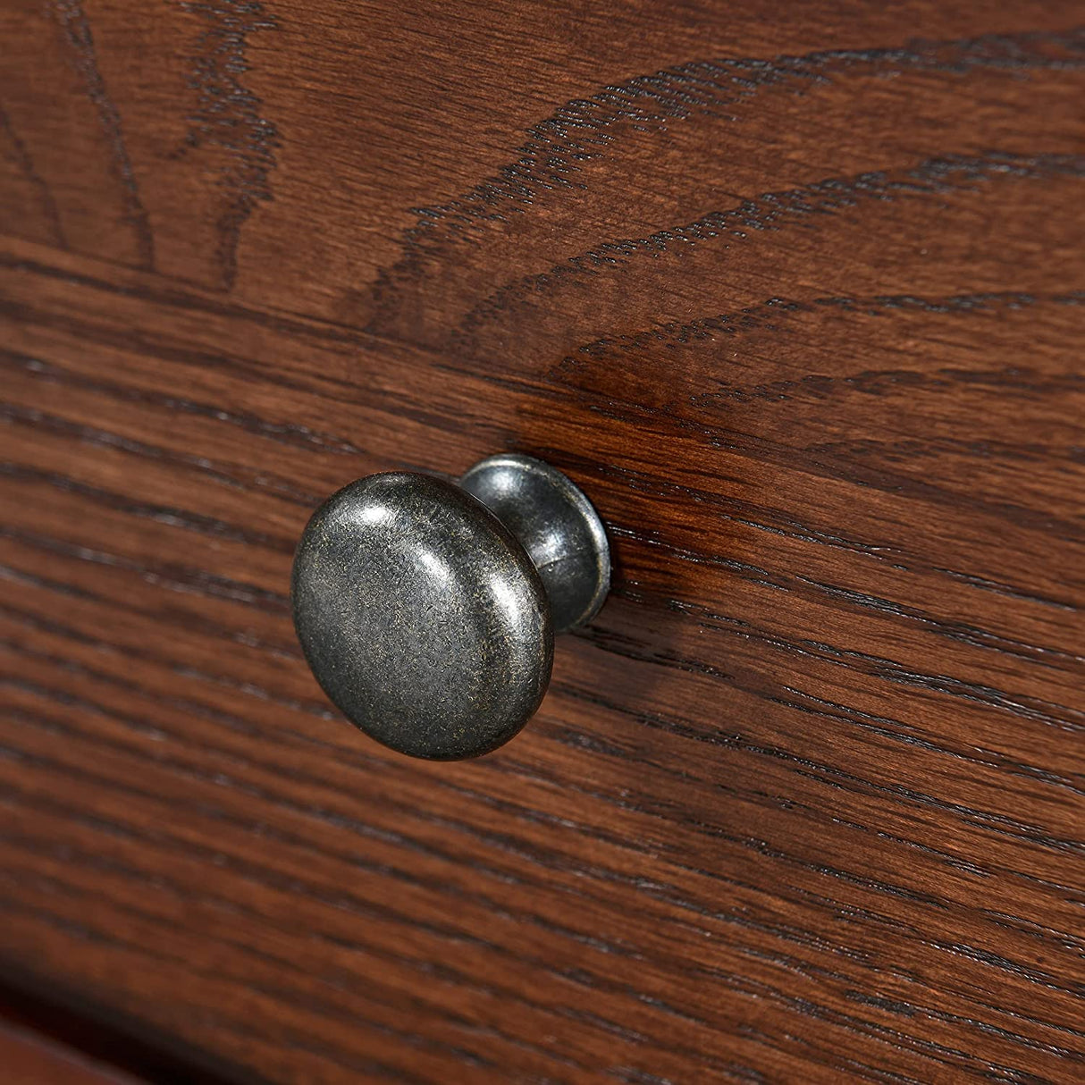 JESONVID Narrow Open End Table with Drawer, Solid Wood Side Table 2-Tier Skinny Table with Storage Shelves Slim Nightstand Small Sofa End Table for Living Room Bedroom-Cherry Walnut 004DWA JESONVID