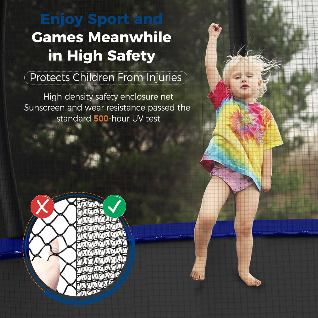 Tatub 14FT Trampoline with Enclosure Net for Kids and Audlts, Outdoor Recreational Pumpkin Trampoline Jumping Exercise Fitness Trampoline Tatub