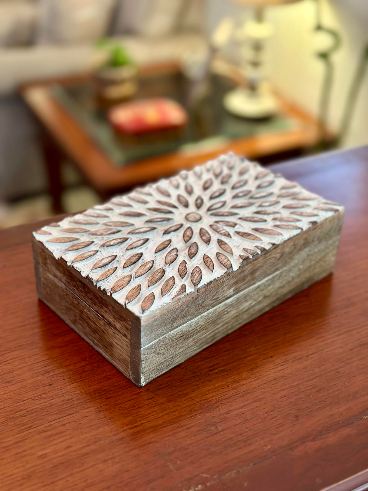 Great Birthday Gift Ideas Handmade Decorative Wooden Jewelry Box Jewelry Organizer Keepsake Box Treasure Chest Trinket Holder Watch Box Storage Box Housewarming Gifts Women The Great Indian Bazaar