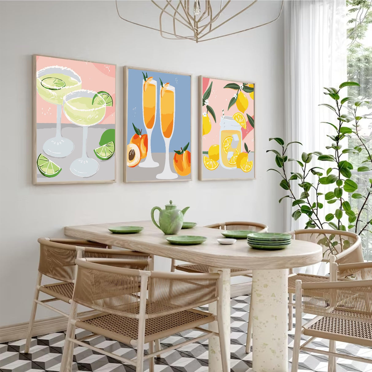 F.NIMAGOP 6 Pack Paint by Numbers Kit for Adults Beginners,DIY Acrylic Paint by Number Kits On Canvas Without Frame,Cocktail Adult Paint by Number for Home Wall Decor 7.8x11.8inch F.NIMAGOP