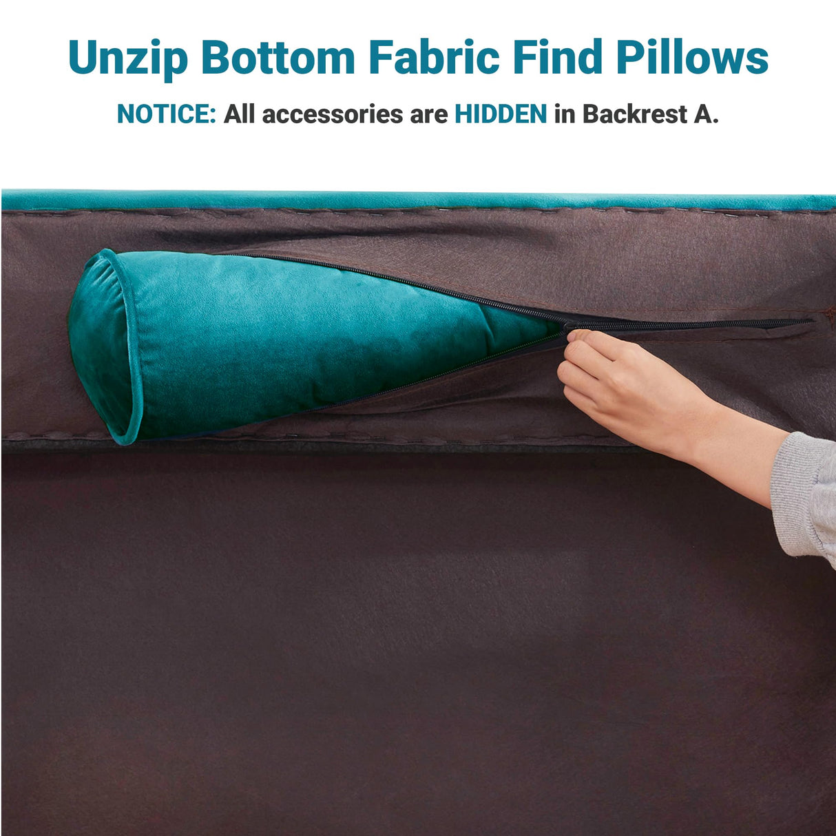 Dreamsir 78'' W Velvet Sofa, Mid-Century Love Seats Sofa Furniture with Bolster Pillows, Button Tufted Couch for Living Room, Tool-Free Assembly (Sofa, Peacock Blue) Dreamsir