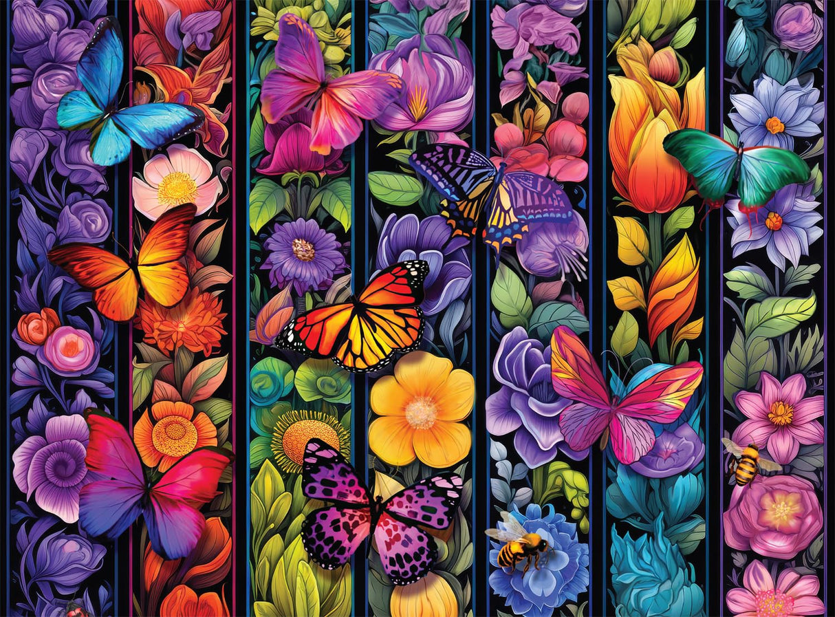 Buffalo Games - Bigelow Illustrations - Flowers and Flyers - 1000 Piece Jigsaw Puzzle for Adults -Challenging Puzzle Perfect for Game Nights - Finished Size is 26.75 x 19.75 Buffalo Games