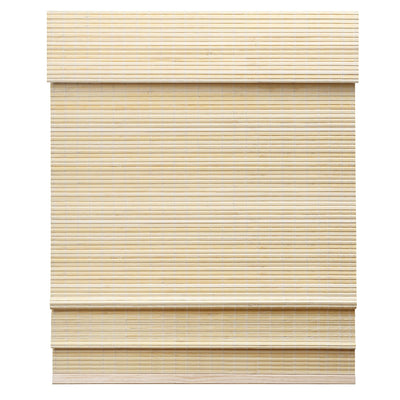 LazBlinds Cordless Bamboo Roman Shades, Privacy Window Treatment, Roll Up Bamboo Blinds for Windows, 27'' W x 60'' H