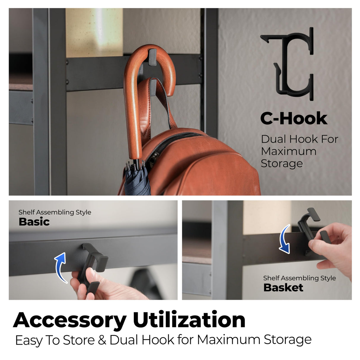 HOMEDANT House 5-Tier Metal Boltless Rolling Cart Shelf Rack Casters Heavy Duty Laminated Wheel Shelving Unit Adjustable Storage Shelves Organizer Kitchen Garage 36.2" W x 16.5" D x 69.5" H 1Pack HOMEDANT