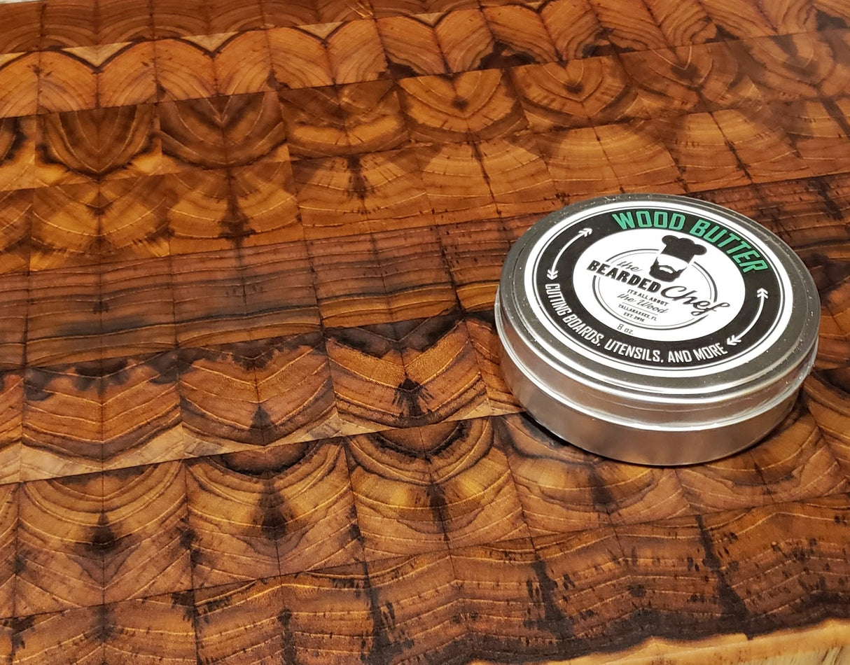 Wood Butter - 8 oz. - Cutting Boards - Butcher Blocks - Veteran Owned - Made in the USA THE BEARDED CHEF ITS ALL ABOUT THE WOODTALLAHASSEE, FL EST. 2016