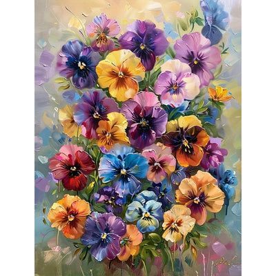 cewlonp Flowers Diamond Painting Kits for Adults-Flowers Diamond Art Kits for Adults Beginner,DIY Full Drill Gem Art for Home Wall Decor(12x16inch)