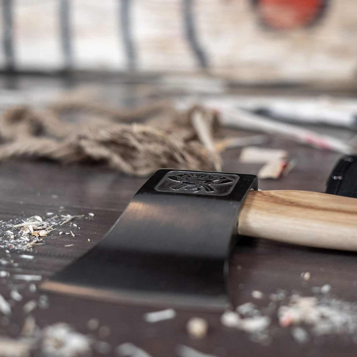 The Bad Axe: World Axe Throwing League Premium Competition Throwing Axe with Throwing Hatchet Nylon Sheath and Hickory Wooden Handle WATL