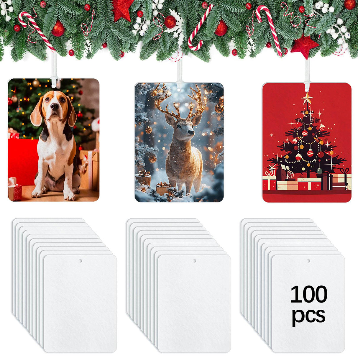 100 pcs sublimation air fresheners blanks,Sublimation Blanks Products DIY Air Freshener for Car and Home Hanging Decoration Sublimation car freshener blanks,Sublimation Ornament Blank GEKIXUTP