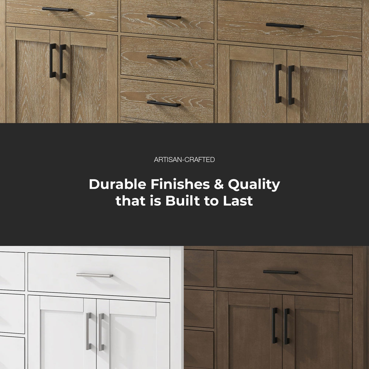 OVE Decors Bailey 72 in. W x 22 in. D x 34.5 in. H Bath Vanity in Driftwood Oak with White Engineered Quartz Top OVE Decors