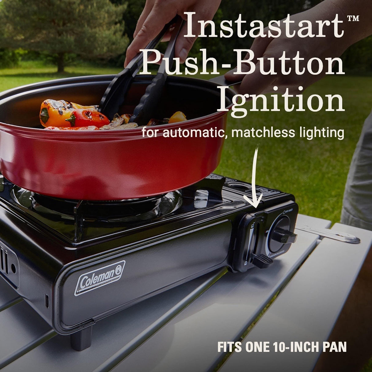 Coleman Classic 1-Burner Butane Stove, Portable Camping Stove with Carry Case & Push-Button Starter, Includes Precise Temperature Control & 7,650 BTUs of Power for Camping, Tailgating, & More Coleman