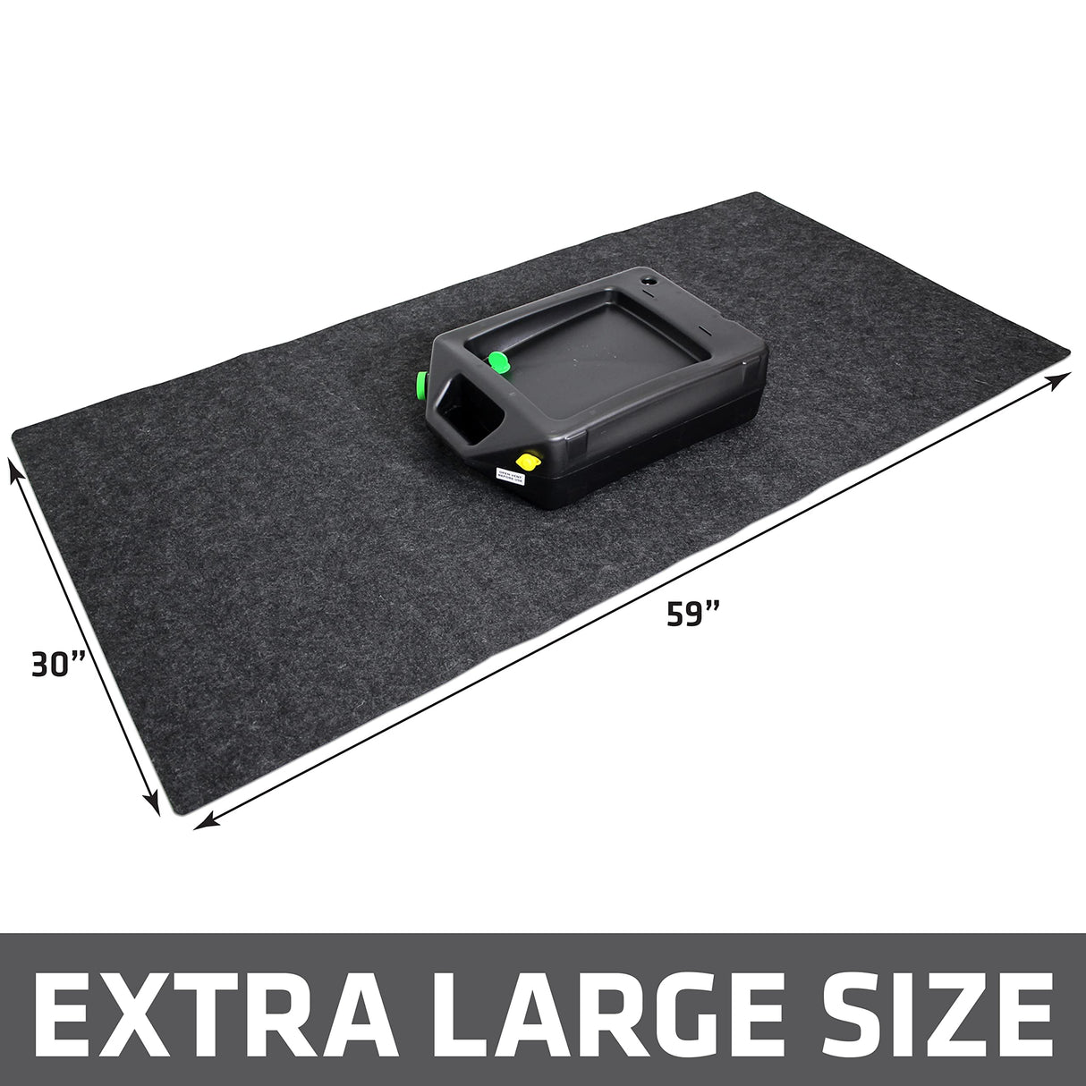 Armor All Premium Oil Spill Mat, Garage Floor Maintenance Mat (30" x 59"), Absorbent Oil Pad, Reusable, Washable, Durable, Waterproof Backing Contains Liquids, Protects Surface (USA Made) Drymate