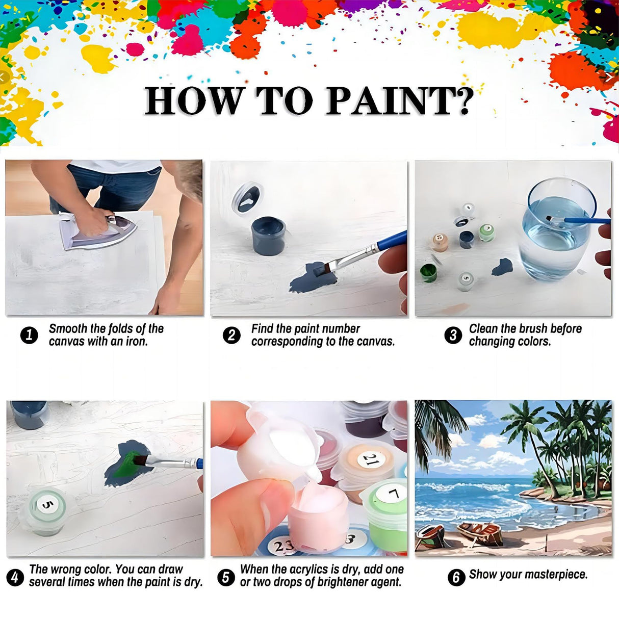 Moon Paint by Number for Adults-Paint by Numbers for Adults Beginner, Sun Paint by Numbers for Gift Home Wall Decor (16x20 inch) HITO