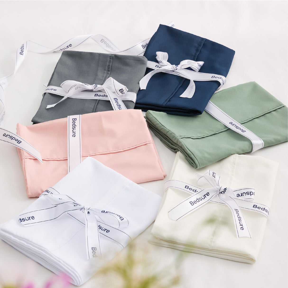 Bedsure King Size Pillow Cases Set of 2 - White Polyester Microfiber Pillowcases 2 Pack, Super Soft Pillow Case Cover with Envelop Closure, 20x36 Inches Bedsure