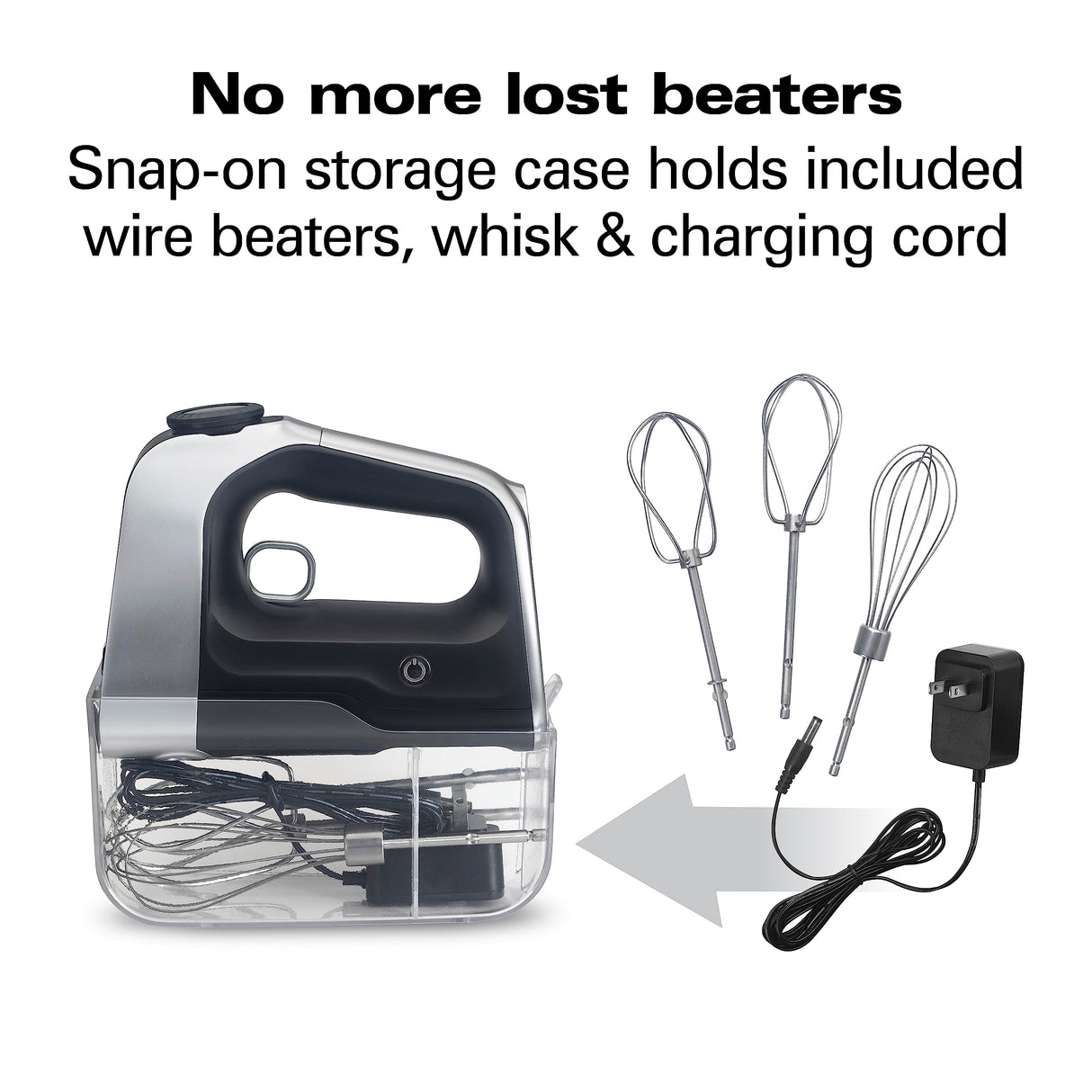 Hamilton Beach Professional Cordless Electric Hand Mixer with Infinite Speed Control, Powerful DC Motor for Effortless Mixing, Quick Recharging, LCD Screen, Whisk, Storage Case, Black (62673) Hamilton Beach Professional