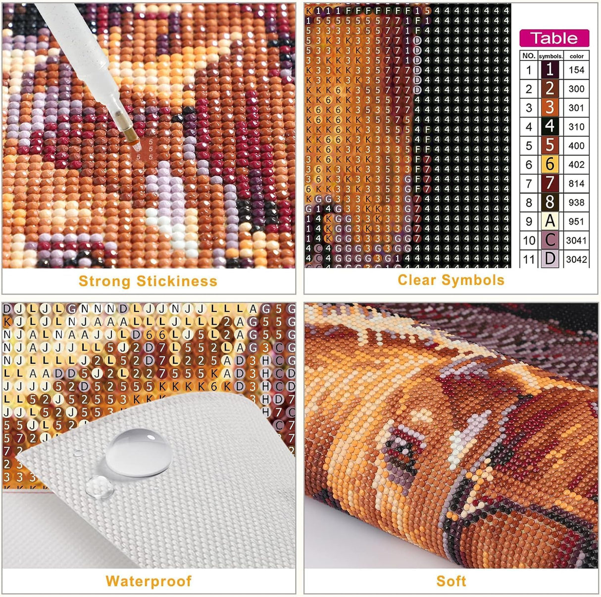 MXJSUA Bigfoot Diamond Painting Kits for Adults, 5D Diamond Art Kits for Beginners, DIY Full Round Drill Picture with Diamond for Home Wall Decor, 12x16 Inch MXJSUA
