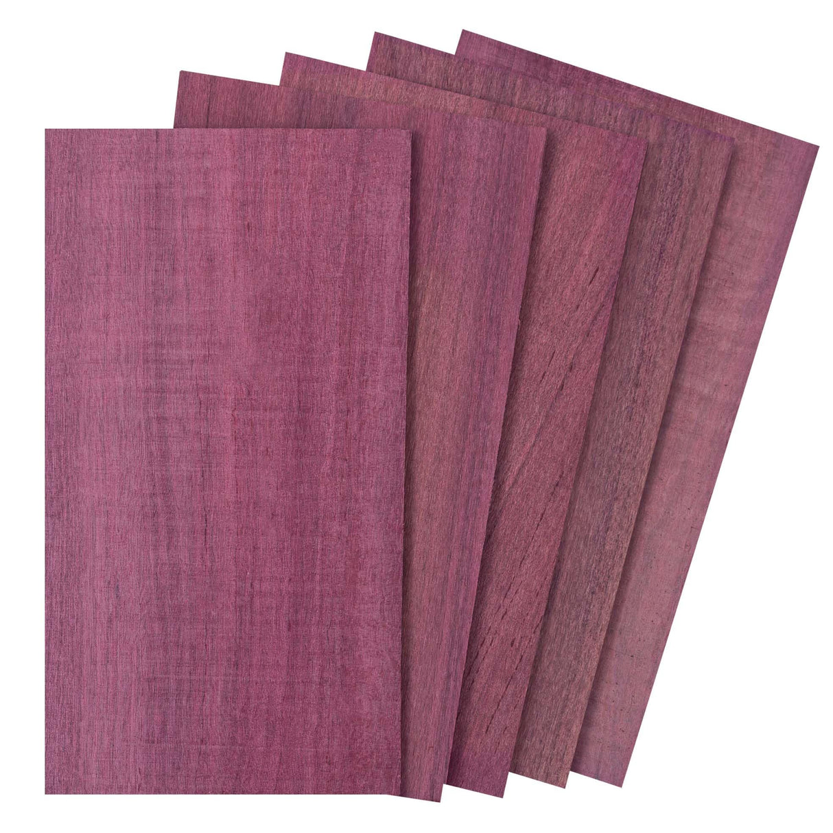 Purpleheart Wood Sheets 1/8" Thick, 5x9 inch Lumber Veneer Pieces Planks Blank Board for Craft Decor and Art by Craftiff Craftiff