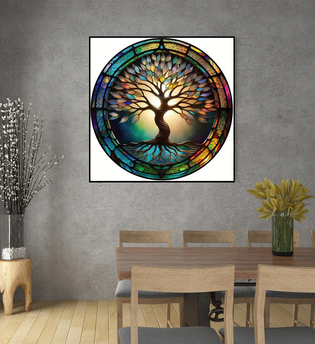 KINPLUB Tree of Life Diamond Painting Kits for Adults Beginners, DIY Full Round Drill 5D Diamond Art Kits, Paint with Diamonds Dots Gem Art, Home Wall Decor 12 x 12 Inch KINPLUB