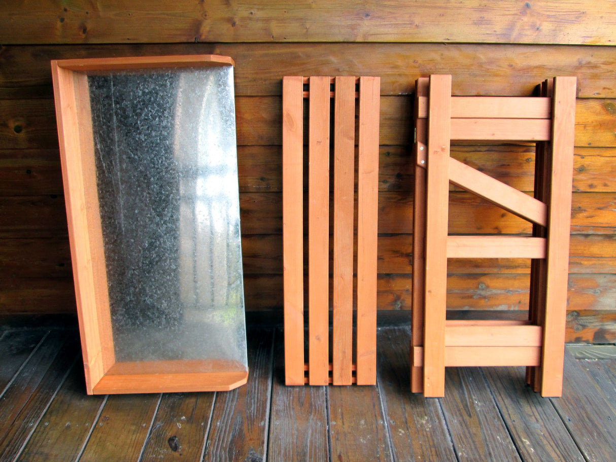 Merry Garden Folding Utility Table & Potting Bench, Natural Stained Merry Garden