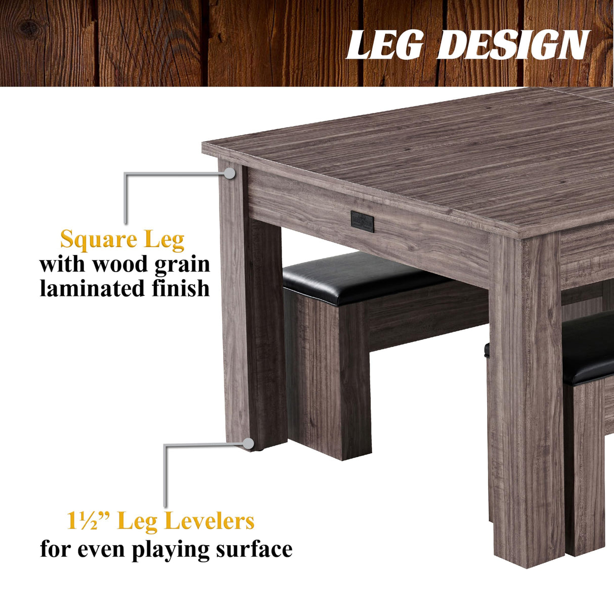 Barrington Billiards Monteray 7’ Drop Pocket Pool Table, 3-in-1 Dining Top & Table Tennis with Game Accessories & Rolling Storage Caddy Barrington Billiards