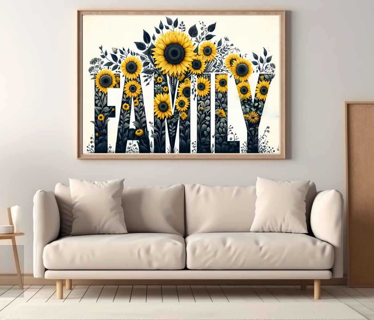 5D Diamond Painting Kits for Adults, Family Sunflower Diamond Art Kits for Adults Beginner, DIY Full Drill Diamond Dot Gem Painting for Home Wall Decor 12x16inch BYGFHLYW