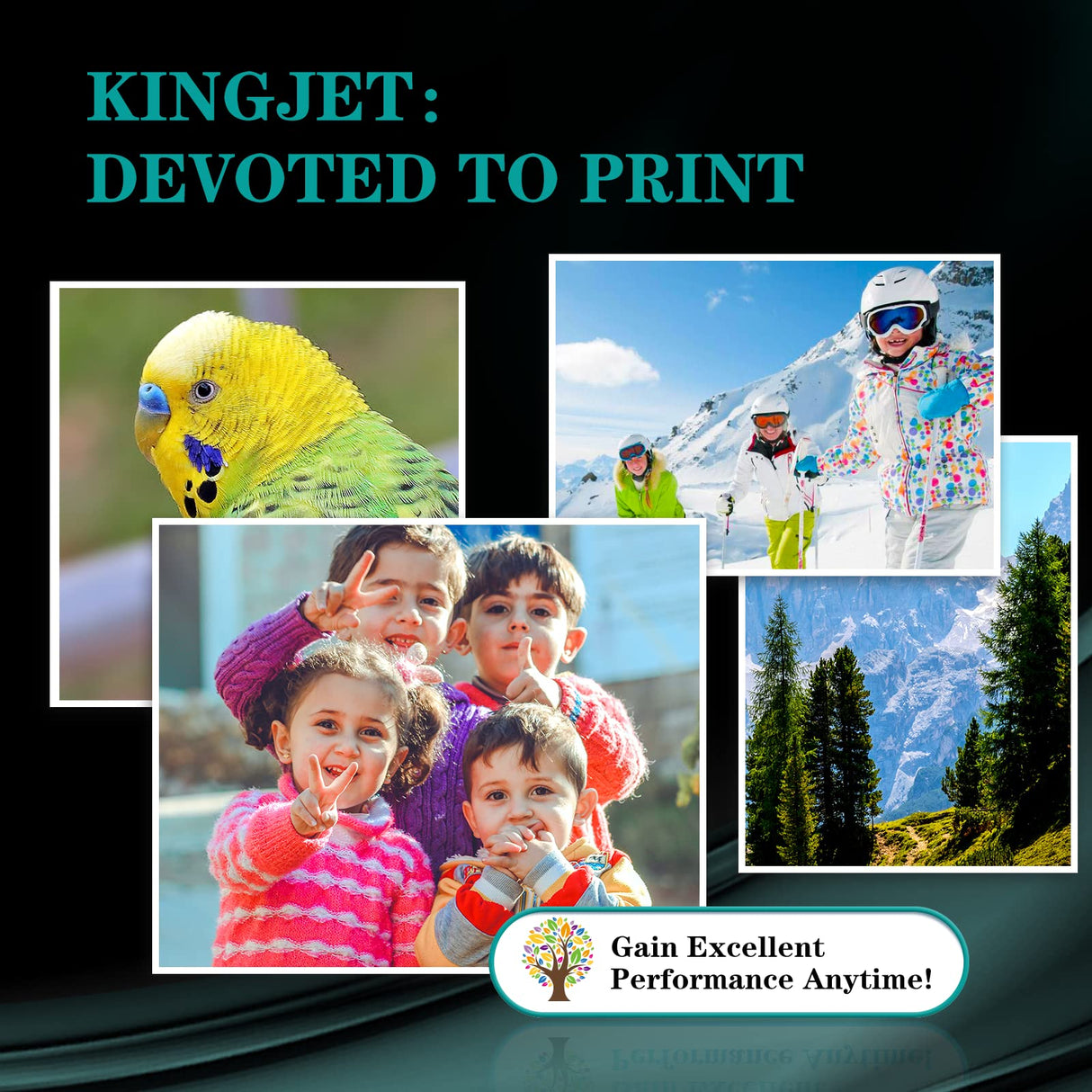 Kingjet Compatible LC406 Ink Cartridges for Brother MFC-J4335DW Printer Replacement for Brother LC406 Ink Cartridges LC406XL LC 406 XL Work for MFC-J4345DW MFC-J4535DW MFC-J5855DW Printer,4 Pack Kingjet