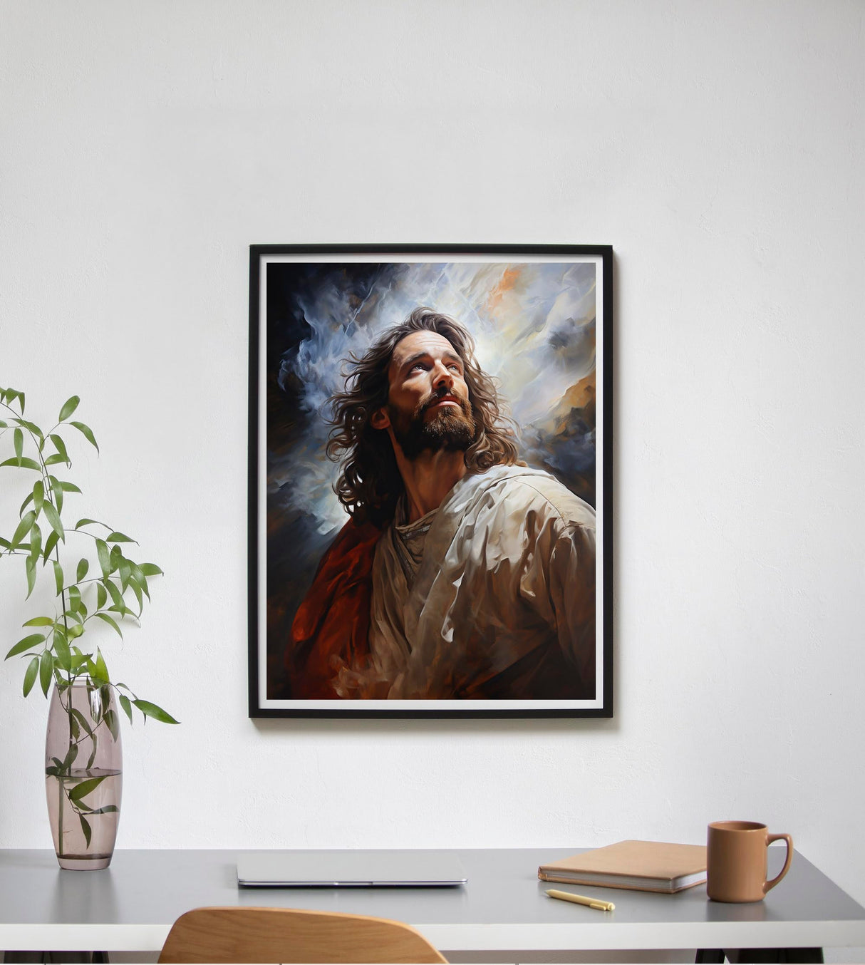 SKRYUIE Paint by Numbers Kit for Adults Beginner Jesus, Acrylic Christ Oil Painting by Numbers Kits with PaintBrushes Paintwork Art Crafts Canvas for Home Decor 16x20 inch / 40x50 cm SKRYUIE