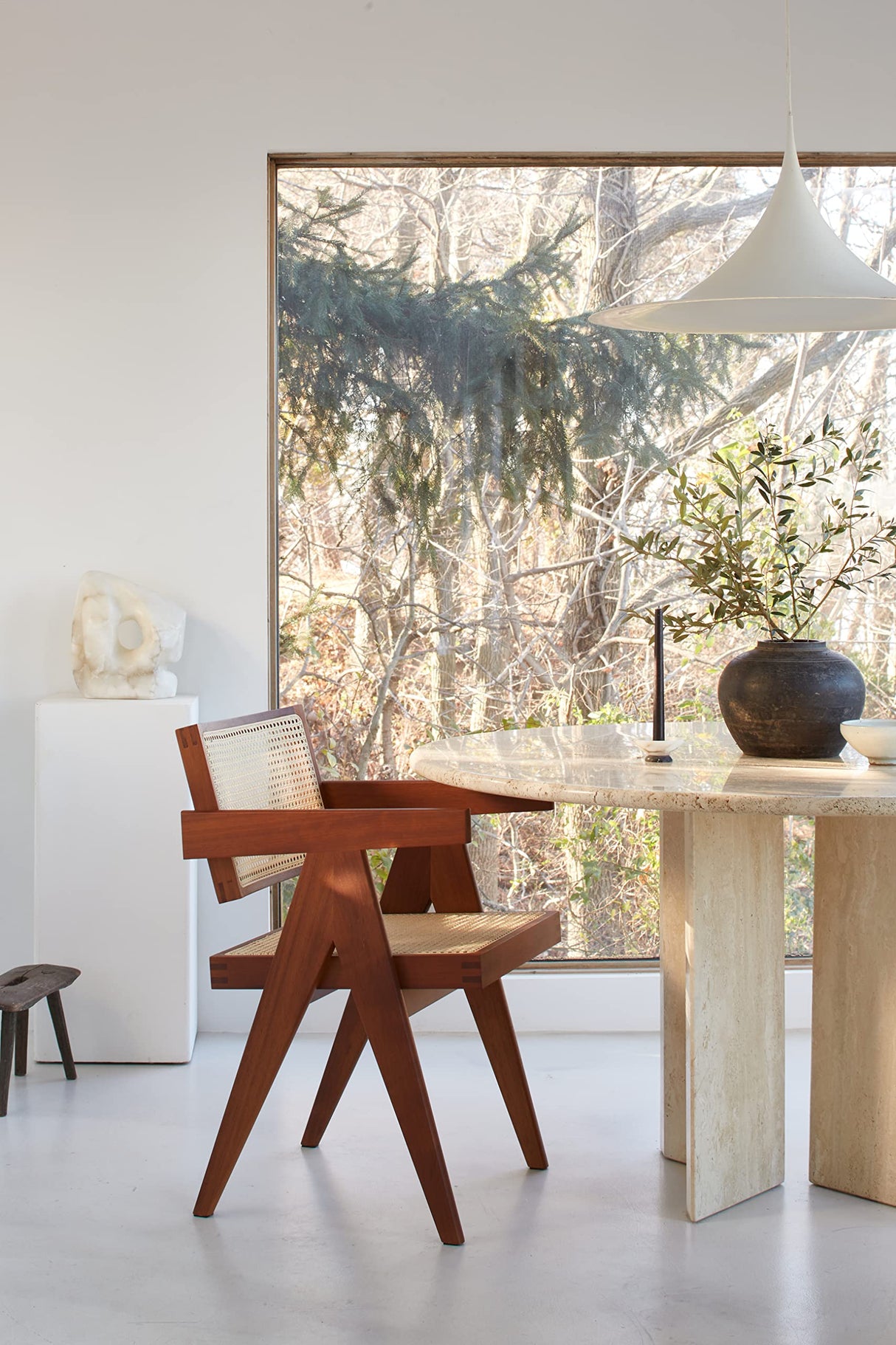 Klarel Chandigarh Armchair Chair, Traditional Teak Klarel