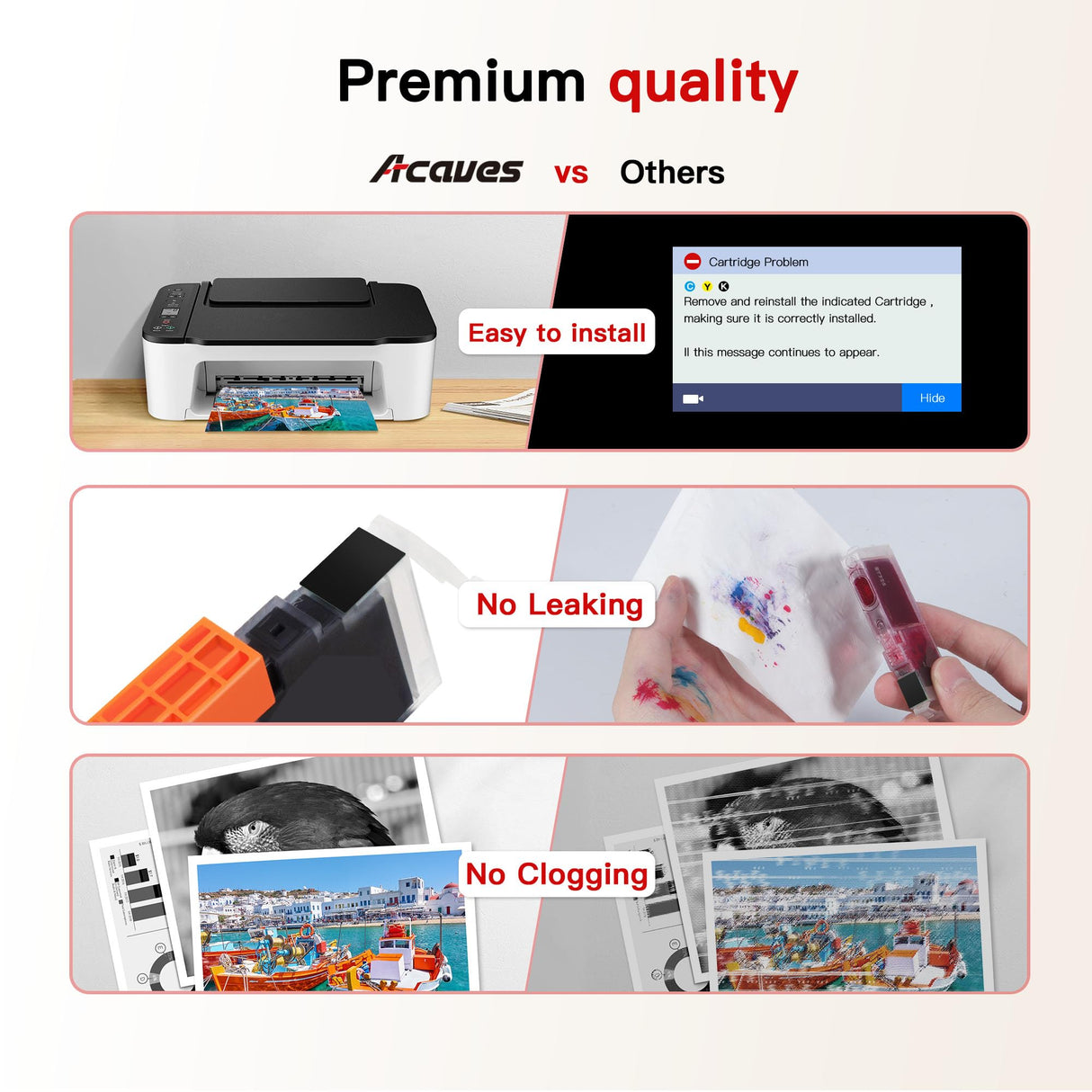 Acaves MX922 Ink Cartridges PGI-250XL CLI-251XL Replacement for Canon 250 and 251 Compatible with PIXMA IX6820 MX920 IP8720 MG5520 MG5420 MG7520 MG7120 MG6320 IP7220 Printer, 5 Pack, Multicolor, XL Acaves