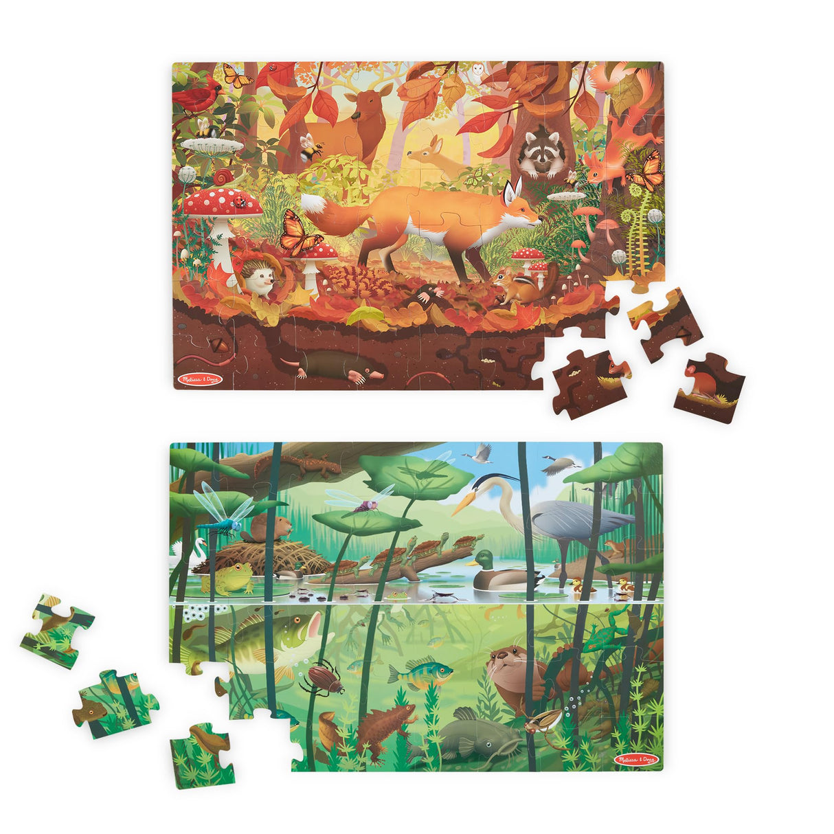 Melissa & Doug Double-Sided Seek & Find Puzzle - FSC Certified Melissa & Doug