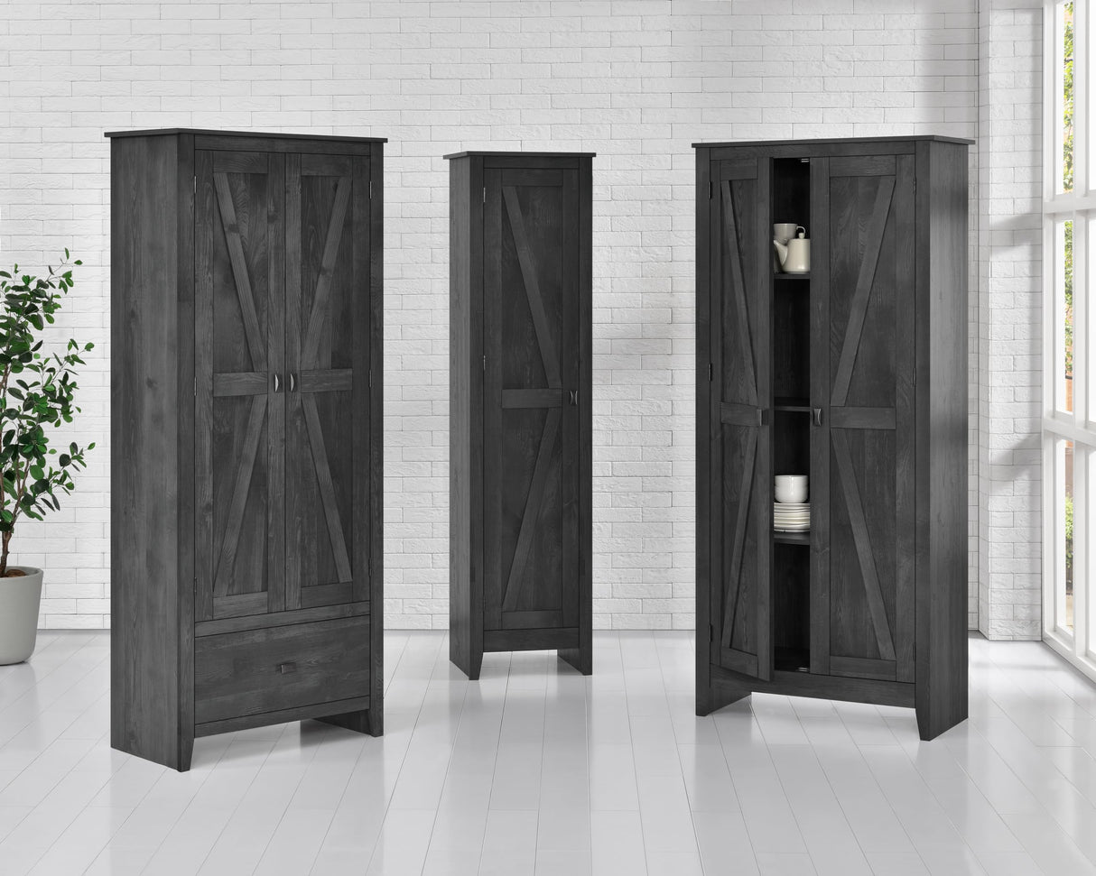 Ameriwood Home Farmington 19" Storage Cabinet in Gray SystemBuild