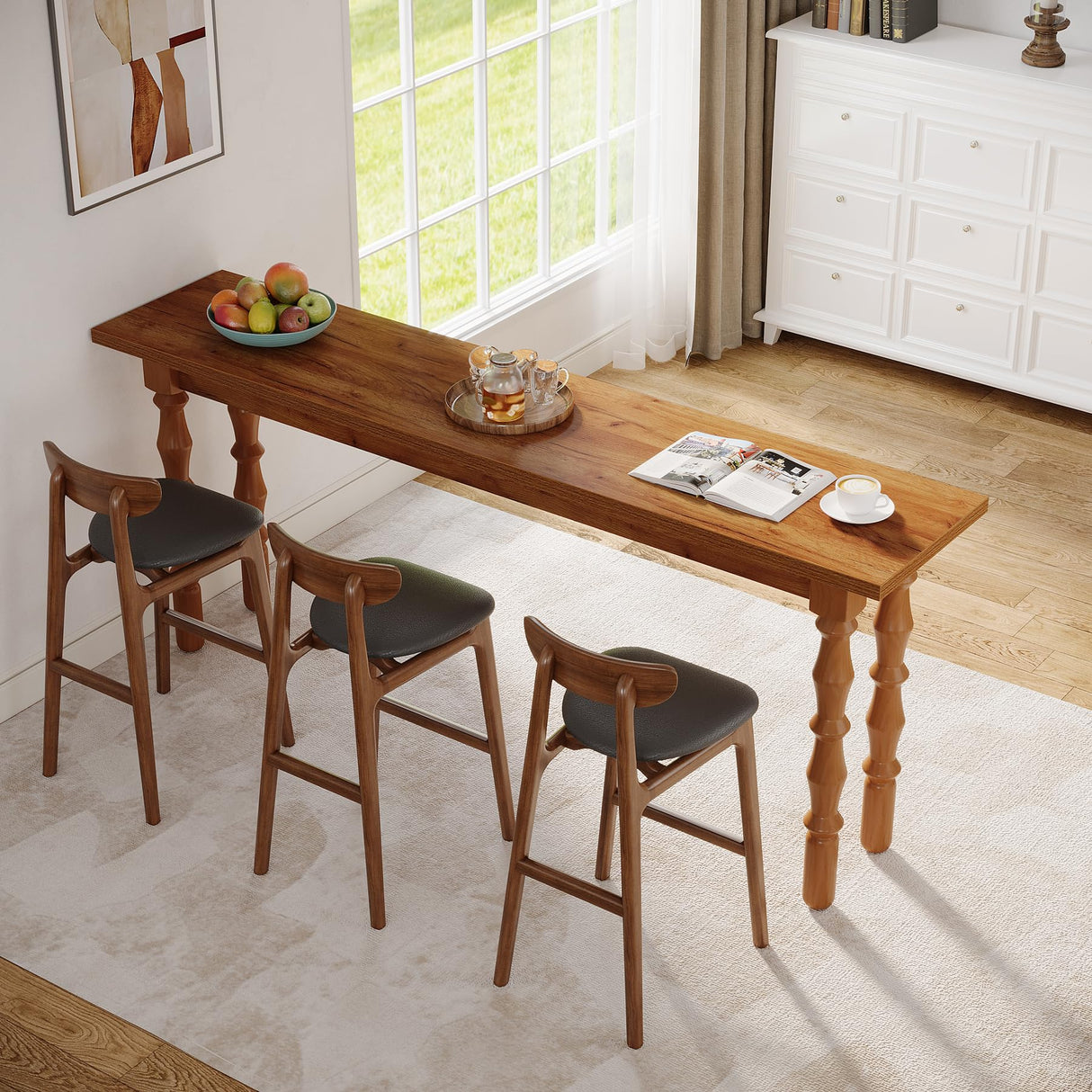 Tribesigns 70.9-Inch Extra Long Console Table for Entryway, Narrow Sofa Table Behind Couch with Solid Wood Legs, Entry Accent Table for Living Room, Foyer, Hallway, Entrance Tribesigns